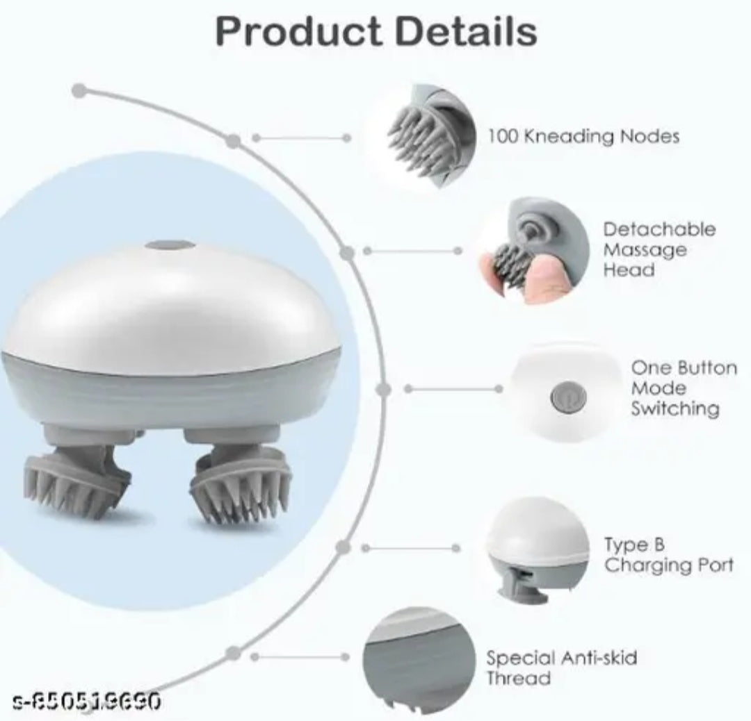 Head Massager For Scalp, Scalp Massage, Electric Scalp Massager, Hair Massager For Hair Growth, Body.Rating=4.5