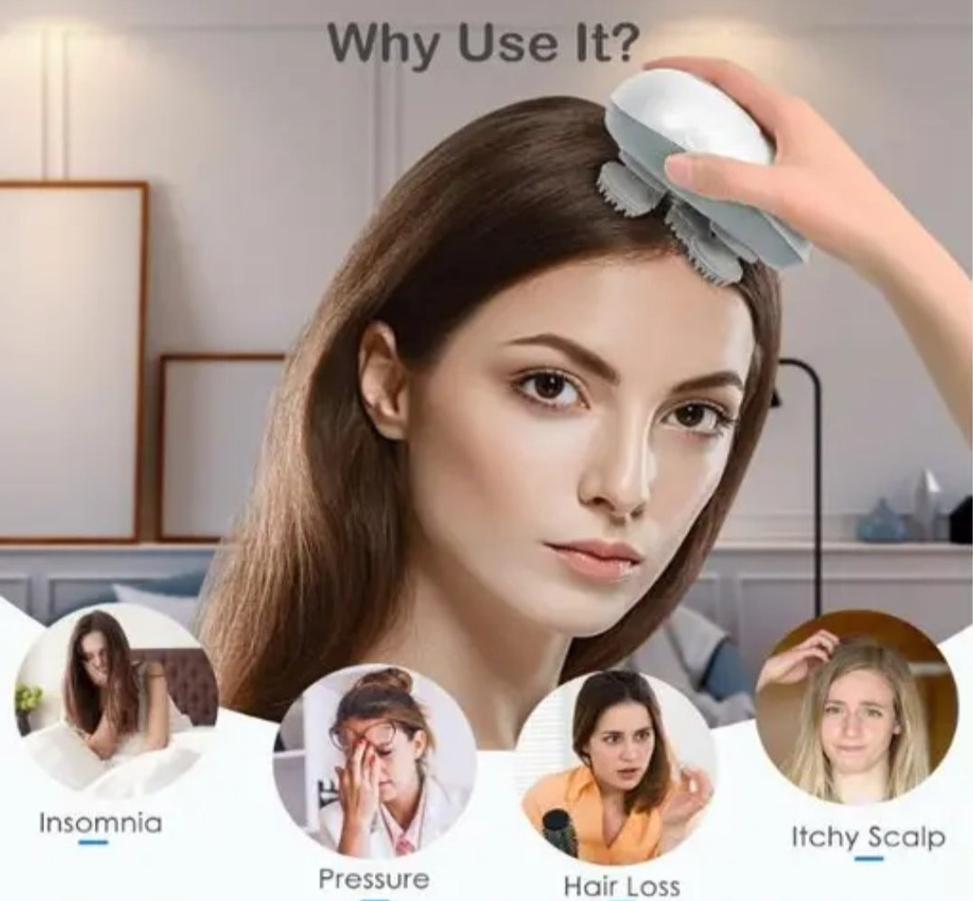 Head Massager For Scalp, Scalp Massage, Electric Scalp Massager, Hair Massager For Hair Growth, Body.Rating=4.5