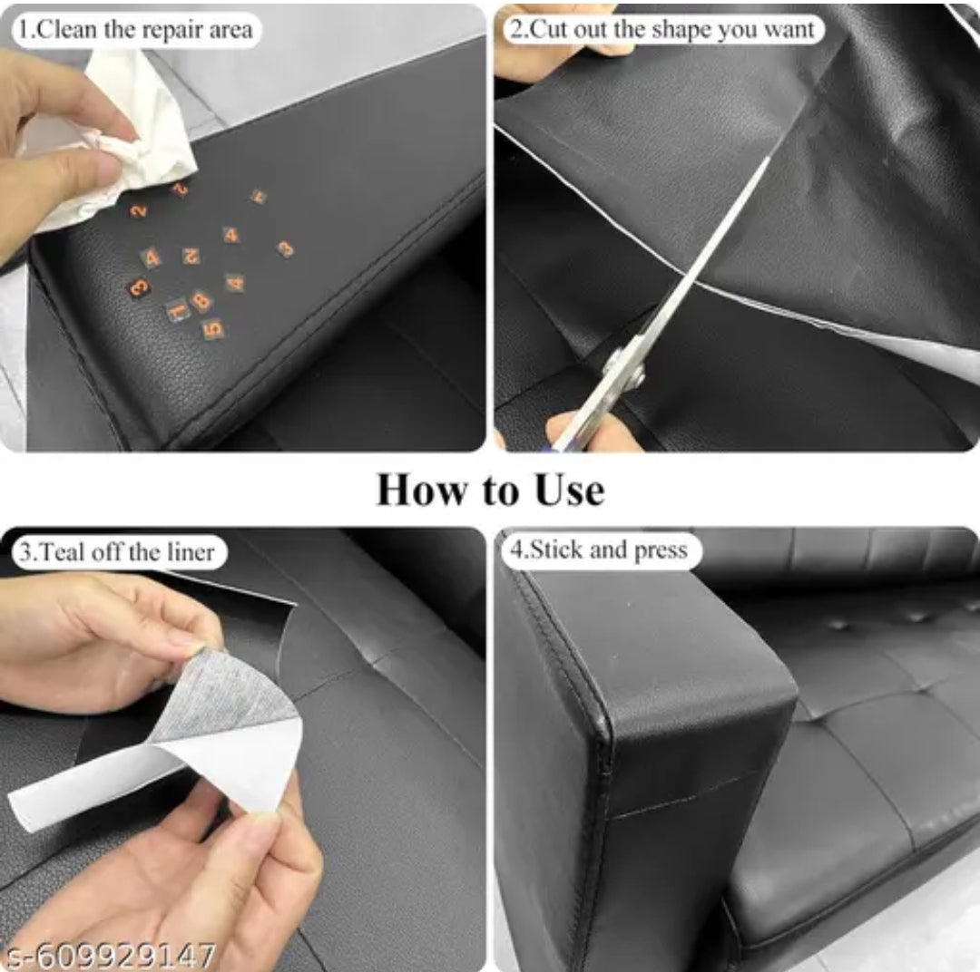 +

QUINZEE 60x30cm Leather

Repair Patch | Self Adhesive & Waterproof Leather Repair Patch Sheet for Car/Sofa/Hand Bags (Pack of 2, Colour: Black)                     (customer Rating - 4.5)
