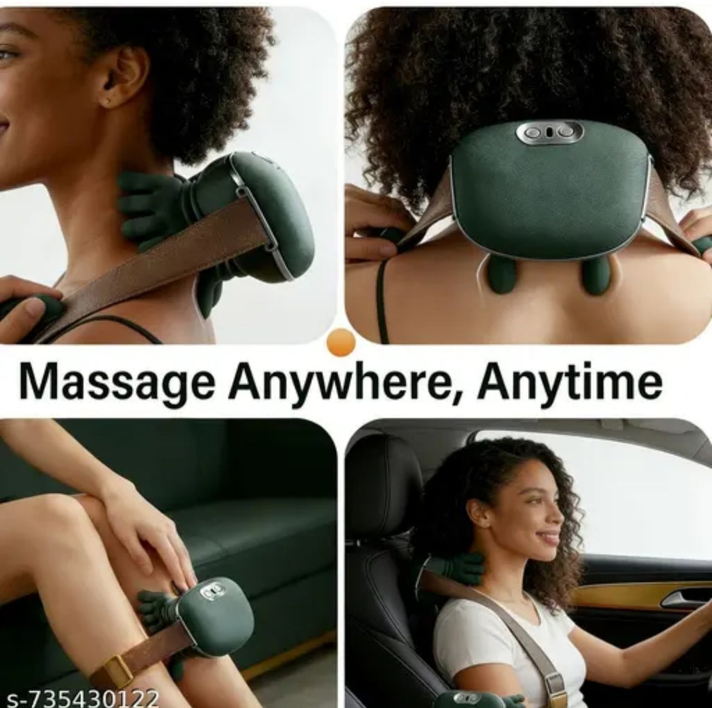 Electric Handheld Body Massager

Portable Deep Tissue 

Tool with Heat Therapy - Ergonomic Cordless Stress Relief for Neck, Back, Shoulders, and Legs.
