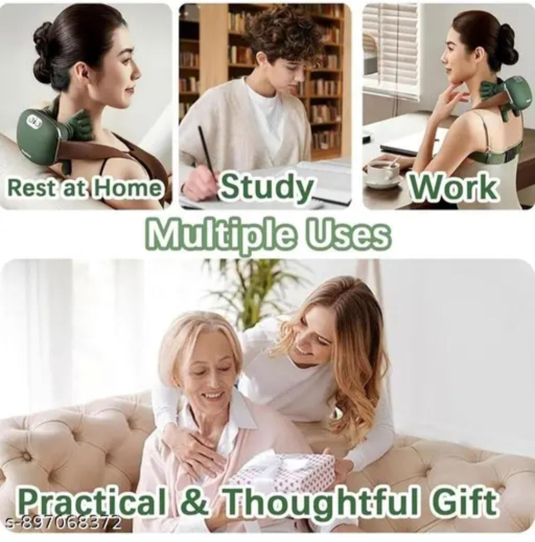 Electric Handheld Body Massager

Portable Deep Tissue 

Tool with Heat Therapy - Ergonomic Cordless Stress Relief for Neck, Back, Shoulders, and Legs.